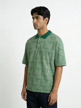 All-Over Print Formal Boxy polo
