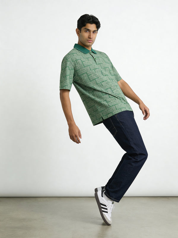 All-Over Print Formal Boxy polo - Image 5